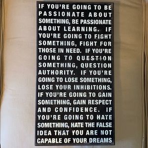 Home decor sign